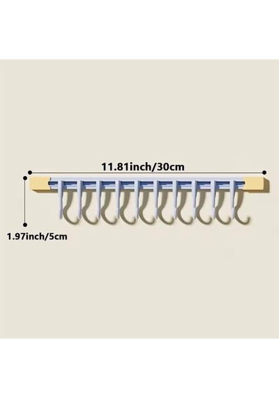 Sn-29183 Yapışkanlı 30 Cm Banyo Organizer Askılık Beyaz