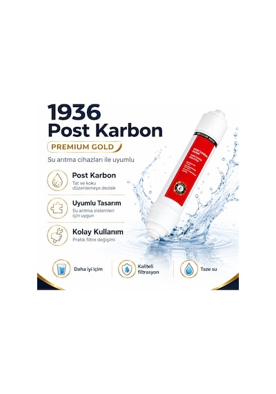 1936 Premium Gold Post Karbon Su Arıtma Filtresi 408069480