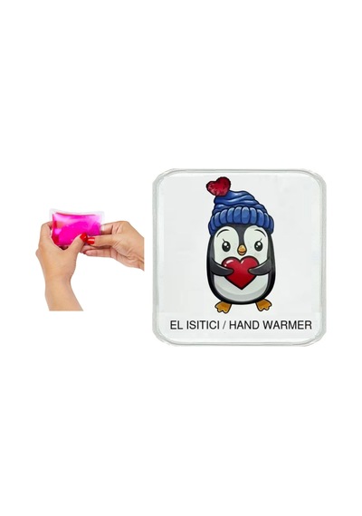 Sıa Penguen Cep Sobası,el Isıtıcı,sıcak Su Torbası Pvc 10x9,5cm Çok Renkli