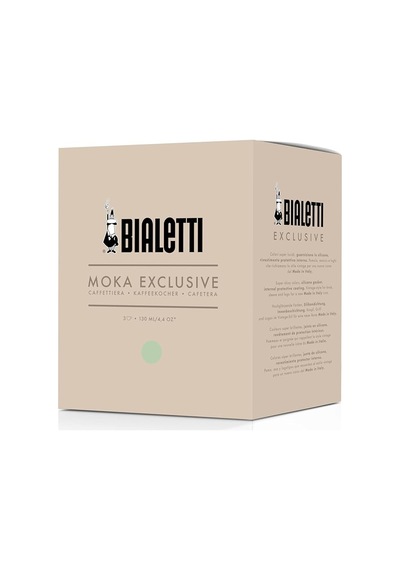 Bialetti - Exclusive: 3 Cups Ocak Üstü Espresso Pişirici - 130ml - Yeşil Renk - Alüminyum Gövde - Patentli Güvenlik Valfi - Tüm Ocak Türleri İçin Uygundur İndüksiyon Hariç Sku: Smg8690010538345