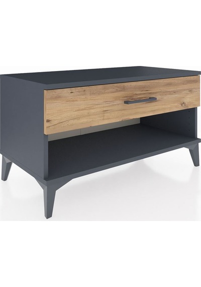 Hyperion Şifonyer Tek Çekmeceli 88x44x48 Antrasit-çam Antrasit