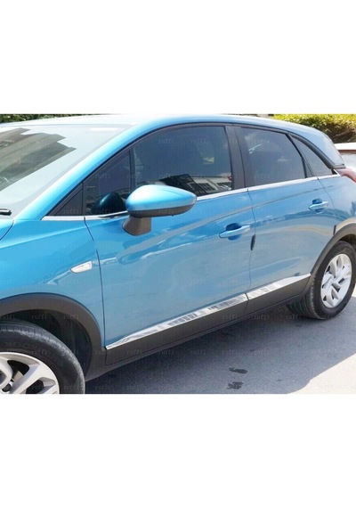 Opel Crossland X Cam Çıtası Komple Set Çerçevesi Kromu Nikelajı
