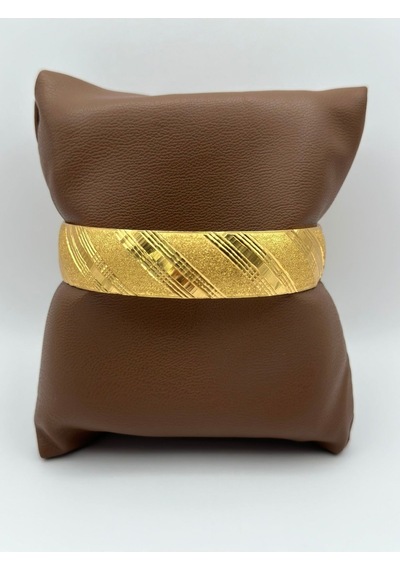 Arnes Jewelry Çelik 22 Ayar Altın Kaplama Bilezik Ar435nes Gold