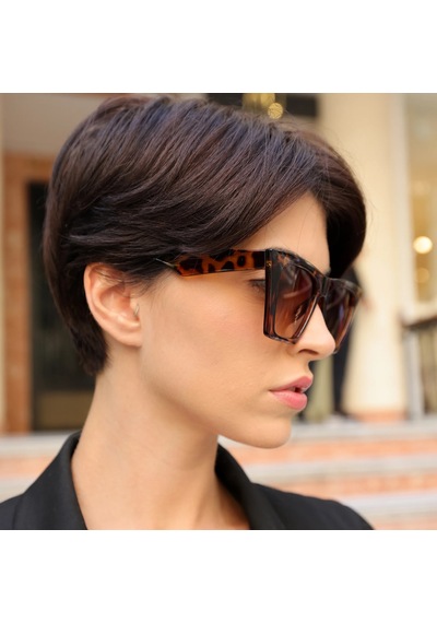 Cat Eye Leopar Kadın Güneş Gözlüğü