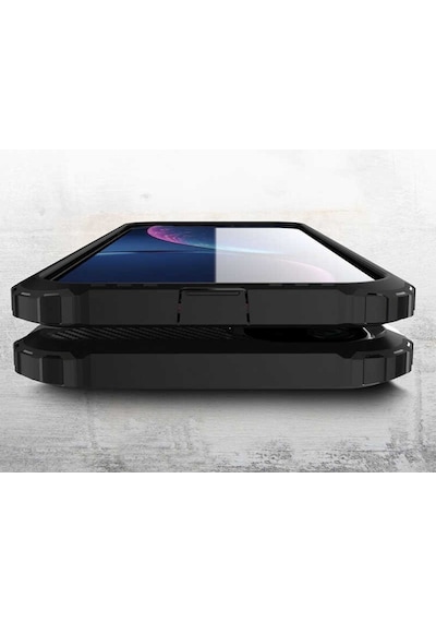 Noktaks - Apple Uyumlu iPhone 11 - Kılıf Çift Katman Zırh Tank Crash Military Kapak - Mavi