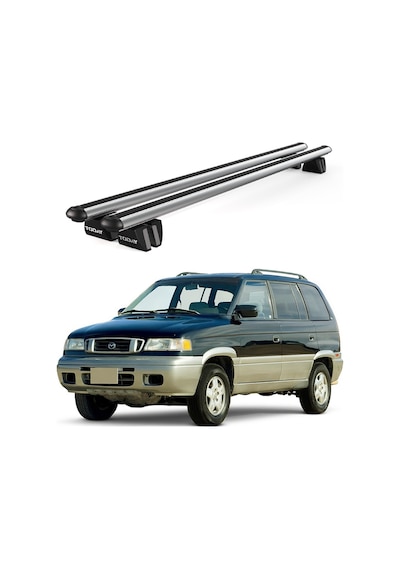Pençe Mazda Mpv 1997-2006 Uyumlu Gri Ara Atkı Port Bagaj Tavan Barı