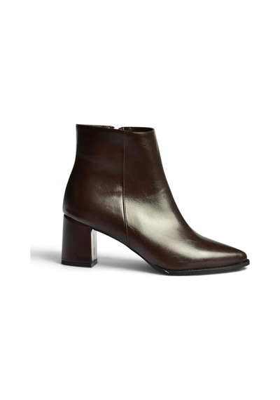 Fox Shoes Z480052960 Kahverengi Rustik Kalın Topuklu Klasik Kadın Bot