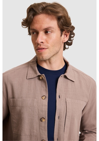 U.s. Polo Assn. Erkek Kahverengi Gömlek Desenli 50324763-vr029