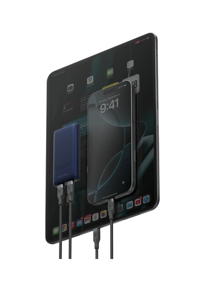 Energea Travelworld Edge 65 2 Adet 65w Usb 3.0 Çıkışlı Universal Pd Hızlı Şarj Aleti - Mavi