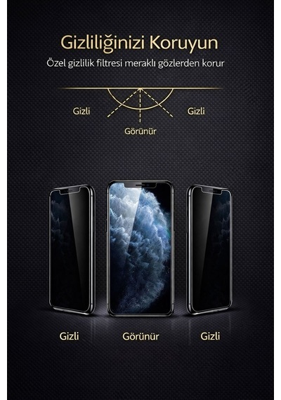 Apple Uyumlu iPhone 17 Pro Hayalet Ekran Koruyucu % 100 Cam Temperli Kolay Kurulum Aparatlı