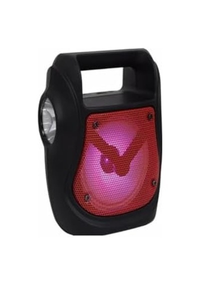 Işıklı 4" Taşınabilir 5w Bluetooth Hoparlör El Fenerli Fm Radyo Usb/tf/aux Destekli Extra Bass