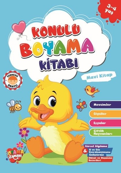 Konulu Boyama - Mavikitap 3-4 Yaş