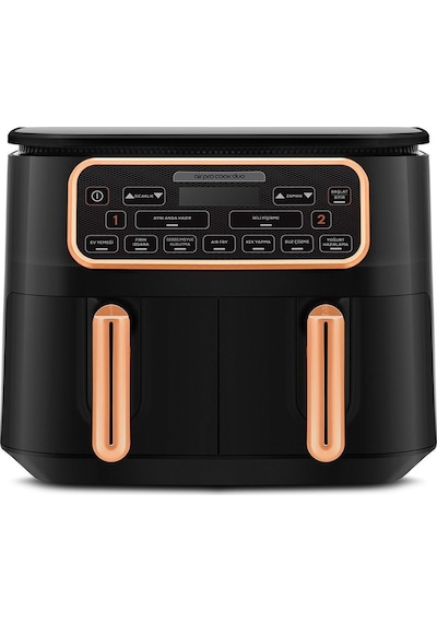 Karaca Air Pro Cook Duo Ev Yemeği Xxxl 8 Kişilik Airfryer 4 + 4 L