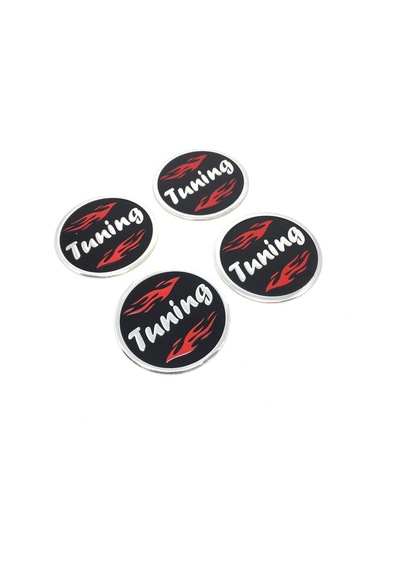 Trobus Jant Göbeği Alüminyum Yapıştırmalı Tuning Yazılı 4'lü 60 Mm
