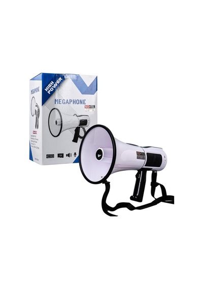 No-tel 106u Bluetooth-usb-siren-ses Kayıt Özellikli Dahili Bataryalı 100 Watt Büyük Boy Megafon