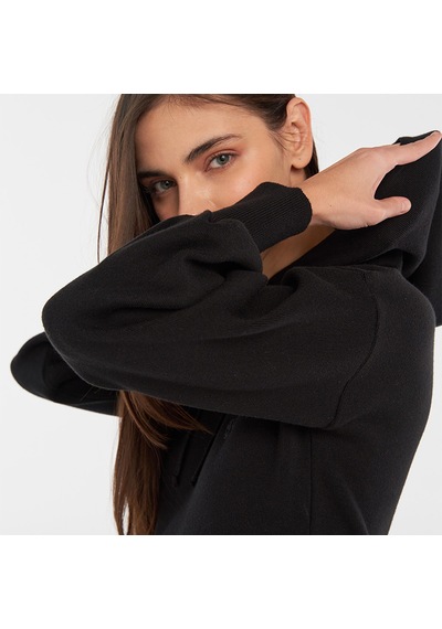 Hummel Jode Knit Kadın Siyah Kapüşonlu Sweatshirt Siyah