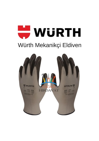 Würth Iş Güvenliği Eldiveni Mekanikçi Siyah No 9/L