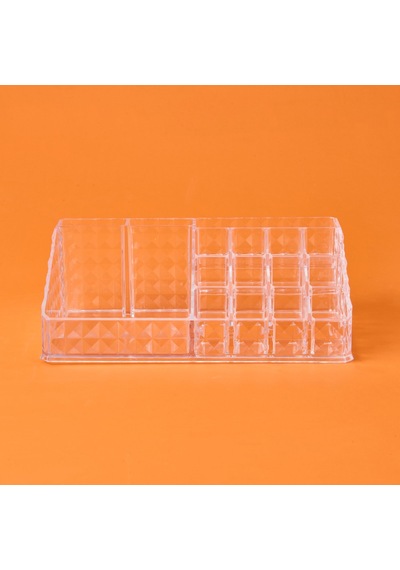 Living Diamond Klasik Organizer - Şeffaf - 23x13x9 Cm Çok Renkli