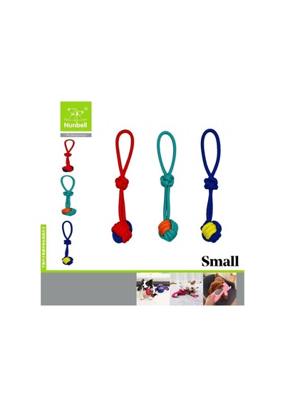 Nunbell Köpek Diş İpi Tutmalı Düğümlü Ufak