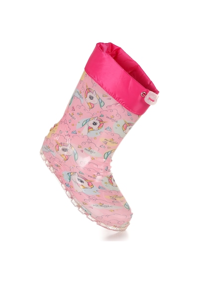 Kiko Kids Unicorn Su Geçirmez Kız Çocuk Yağmur Çizmesi Pembe - Turkuaz Pembe - Turkuaz