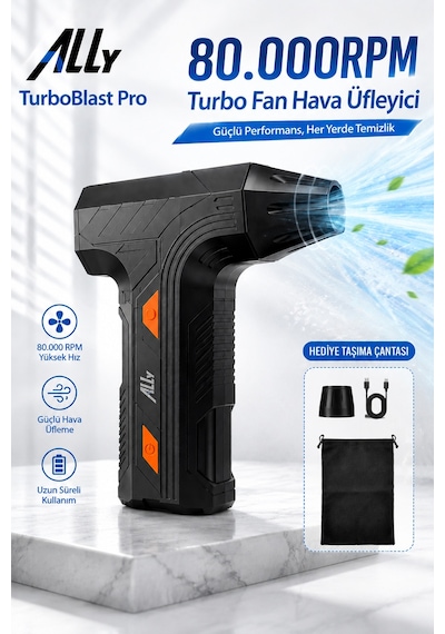 Ally Turboblast Pro Turbo Fan ,hava Üfleyici 80000rpm