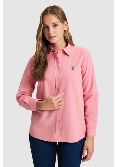 U.s. Polo Assn. Kadın Pembe Gömlek Basic 50320204-vr041