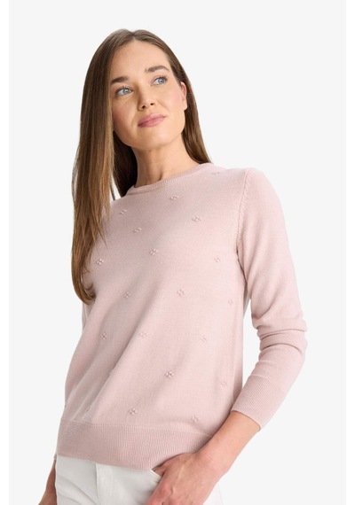 Defacto Regular Fit Bisiklet Yaka Triko Kazak F4084ax25wnpn681 Pembe Defacto Regular Fit Bisiklet Yaka Triko Kazak F4084ax25wnpn681 Pembe