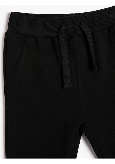 Koton Basic Jogger Eşofman Altı Şardonlu Cepli Beli Bağlamalı Pamuklu Siyah 4wmb40033tk 4WMB40033TK999 Siyah Koton Basic Jogger Eşofman Altı Şardonlu Cepli Beli Bağlamalı Pamuklu Siyah 4wmb40033tk 4WMB40033TK999 Siyah