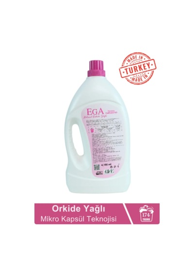 Ega Kimya Aktif Kapsül Teknolojili Orkide Çamaşır Yumuşatıcısı 4100 ML