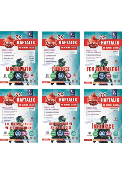 Nartest 8. Sınıf Haftalık Deneme Seti 2024