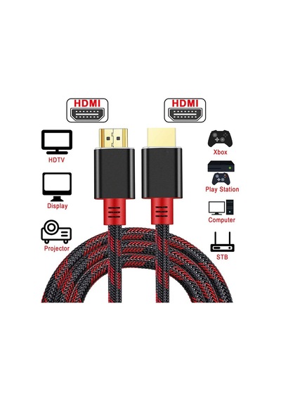 Hdmı örgülü erkek erkek 1080p kablo 30m hdmi kablo