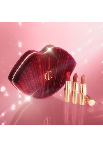 Charlotte Tilbury Hot Lips Bag Pembe