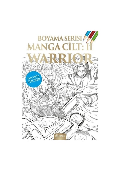 Manga Boyama Cilt 2 - Warrior- Teras Kitap