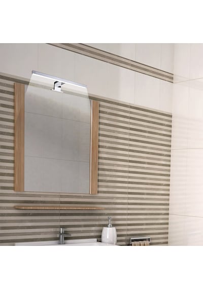Meriç Dekoratif Led Banyo Aplik 30cm Krom - 3000k Gün Işığı Krom