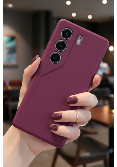 Tecno Camon 40 4g Kılıf Içi Kadife Süet Tasarımlı Kamera Korumalı Silikon A Kalite Lansman Kapak