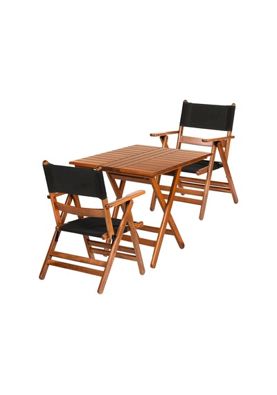Motoryagmarket Marmaris Katlanır Ahşap Bahçe Balkon Seti: 60 x 60 CM Masa, 2 Sandalye Ceviz Motoryagmarket Marmaris Katlanır Ahşap Bahçe Balkon Seti: 60 x 60 CM Masa, 2 Sandalye Ceviz