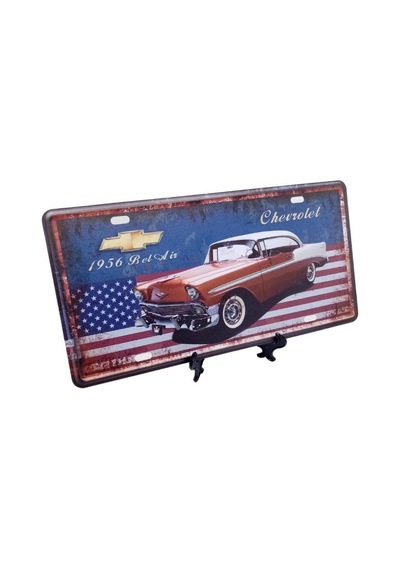 Dekoratif 3D Metal Plaka 1956 Belair Chevrolet