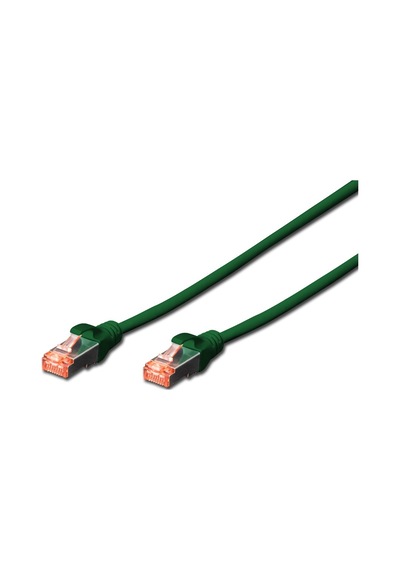 Digitus Cat.6 Patch Kablo, S-ftp, Halogenfree, Awg 27/7, 10 Metre, Yeşil Renk-19228