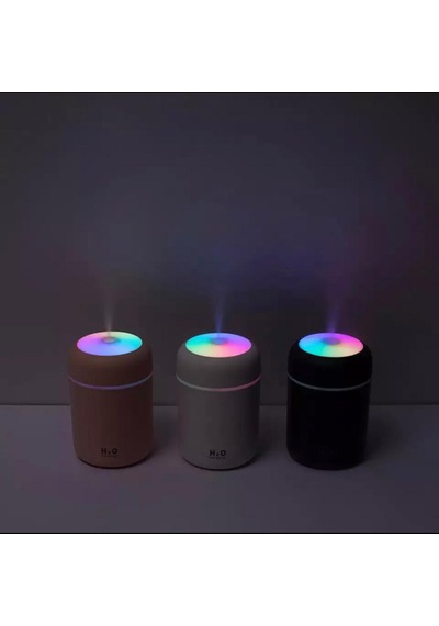 Led Işıklı 3'ü 1 Arada Ultrasonik Hava Nemlendirici Ve Aroma Difüzörü 300ml Kapasiteli Pembe