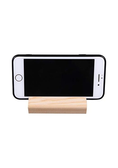 Ahşap Telefon Tutucu - 3 Adet Set