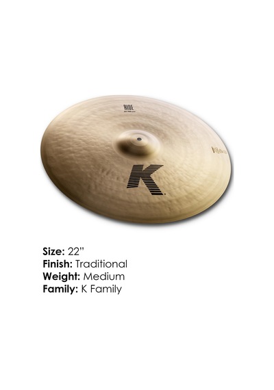 Zildjian K Zildjian Serisi - 52 Cm Ride Zil Açık Gri