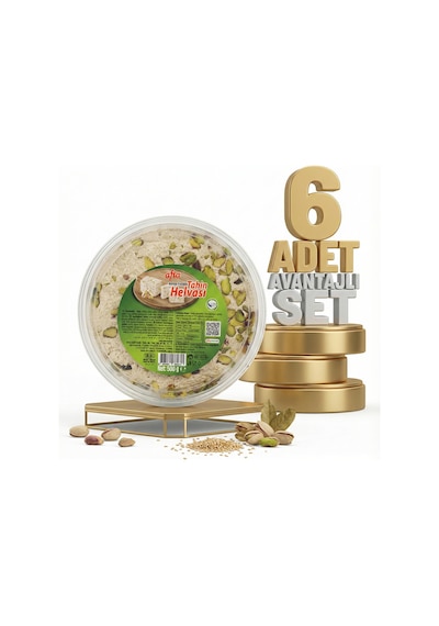 Afia Antep Fıstıklı Tahin Helvası 6x500 Gr