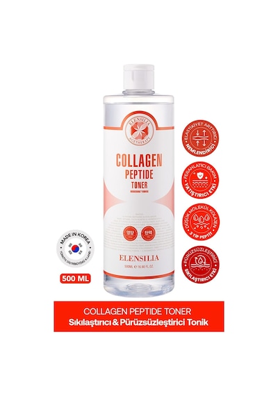 Elensılıa Kolajen ve Peptit İçeren   Tonik Elensilia Collagen Peptide Toner 500ml büyük boy