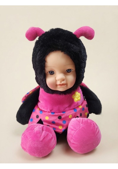 Peluş Bebek Yüzlü Arı 40 Cm Pembe - Siyah