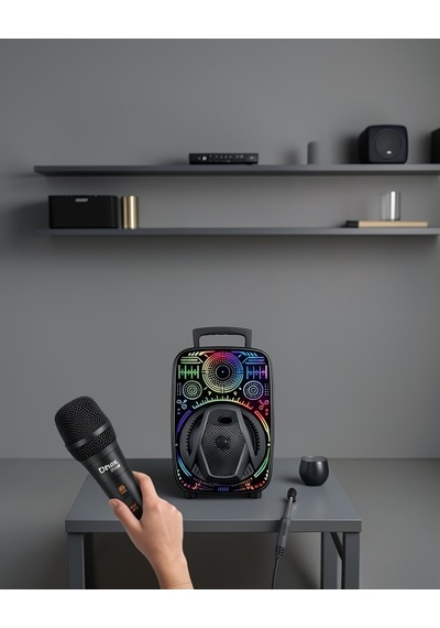 Taşınabilir Rgb Işıkli Hoparlör 8 İnç Uczzzlf3880hoparlör-5