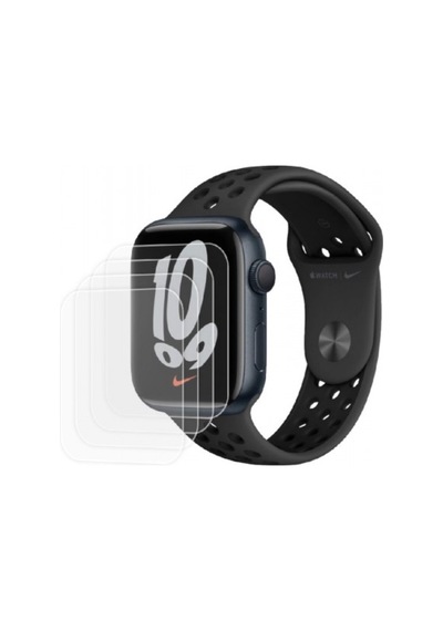 Apple Uyumlu  Watch Nike Series 7 41mm Ön Darbe Emici Ekran Koruyucu Nano Cam (4 Adet)