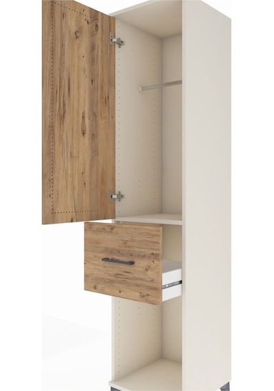 Hyperion Dolap Tek Raflı Tek Çekmeceli Tek Askılı 44x44x195 A... Aytaşı