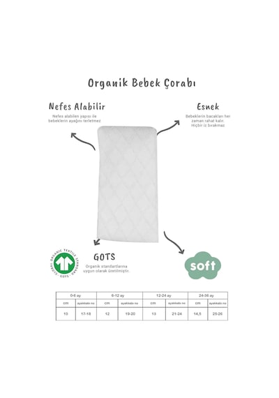 Tekli Ekose Kabartma Penye Külotlu Çorap Bs50105 Beyaz Renkli Çok Renkli