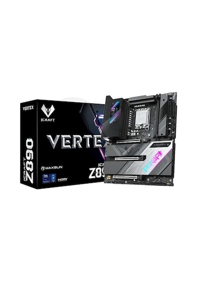 Maxsun Ms-icraft Z890 Vertex Wıfı7 Ddr5 Hdmı-dp Typec Pcıe 5.0 1851p Atx