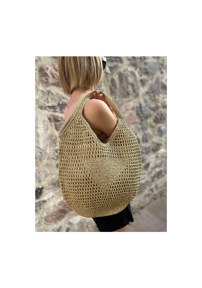 .bags Hasır Örgü File Model Çanta